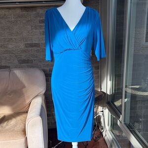 Ralph Lauren Vibrant Blue Long Sleeve Dress